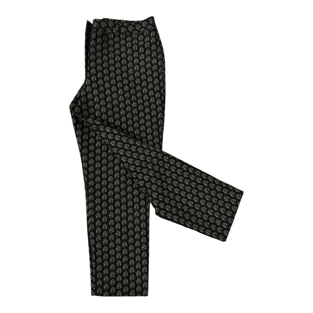 H&M Black Patterned Pants 14